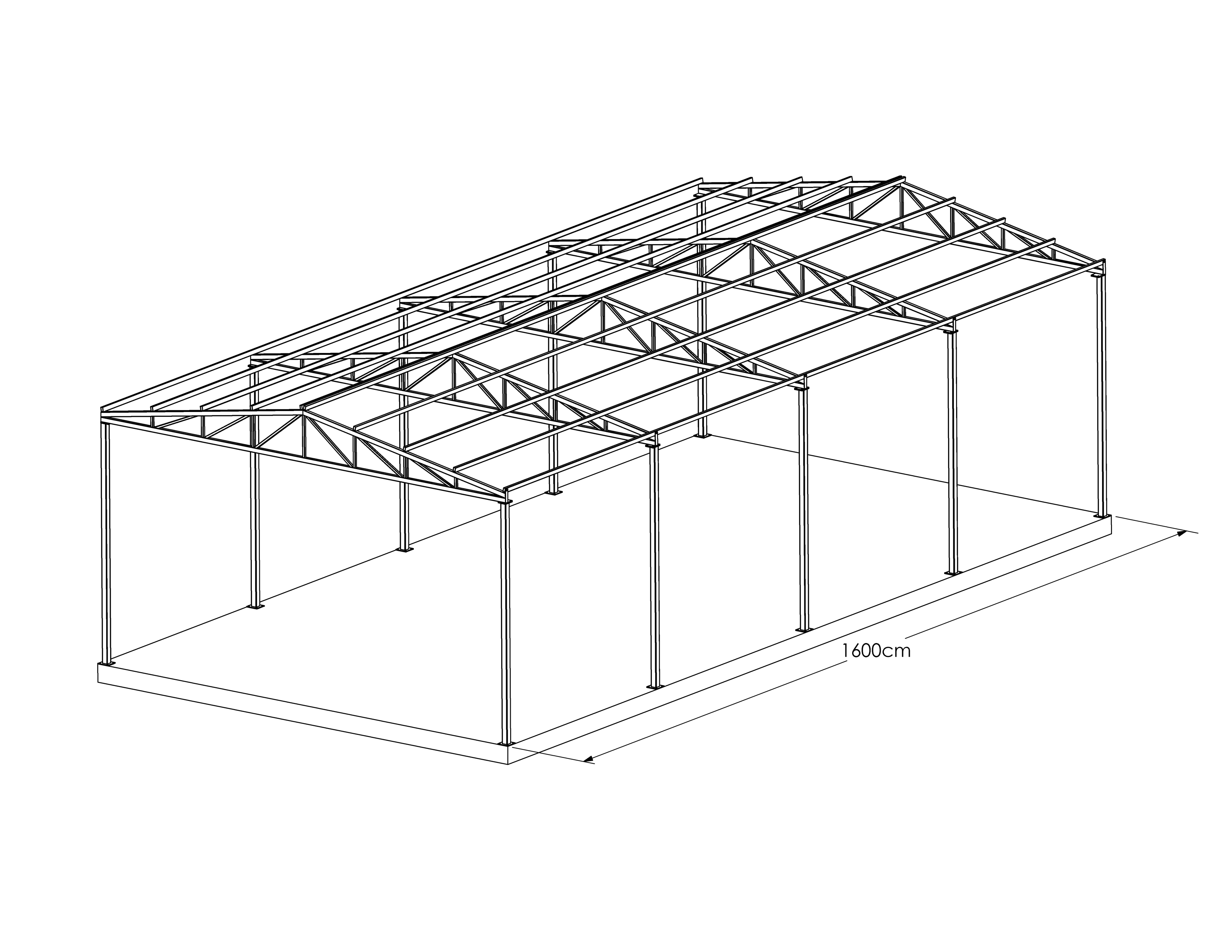 Konstrukcija 16x8x4m